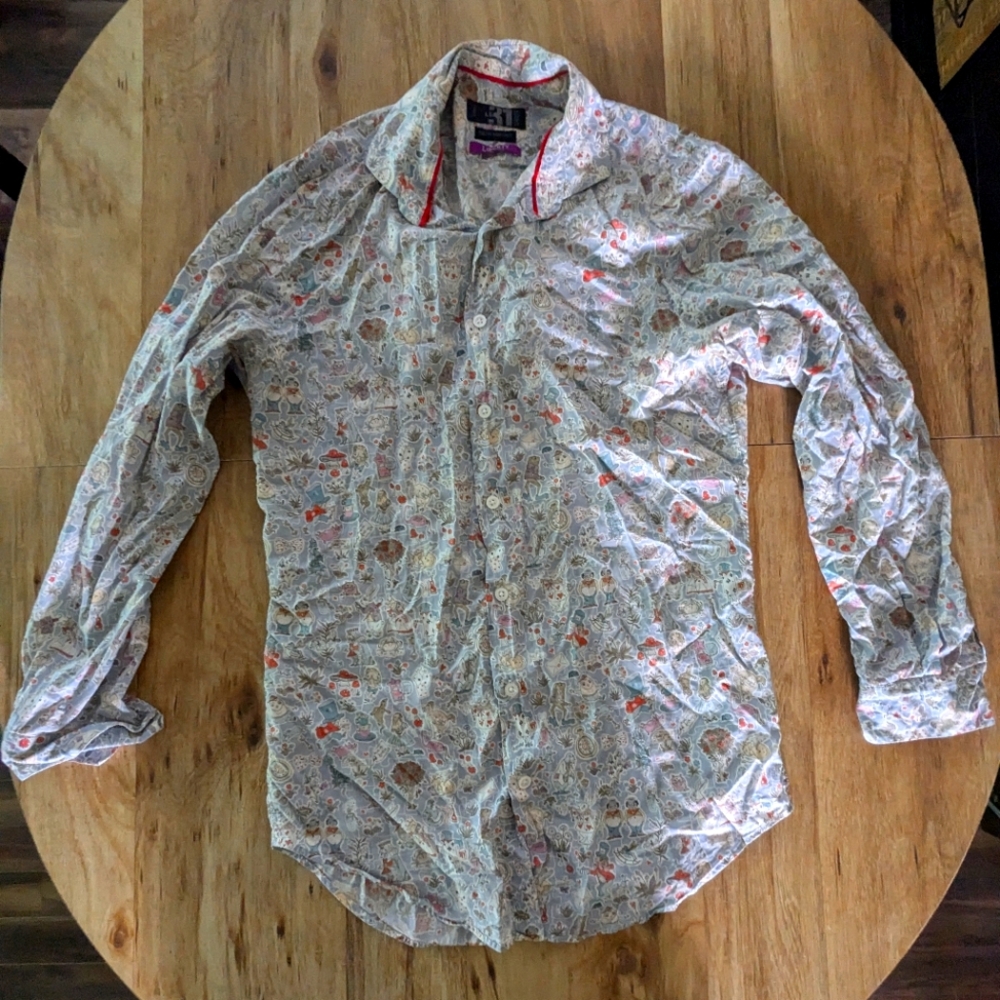 Simons Alice in Wonderland button up (M)